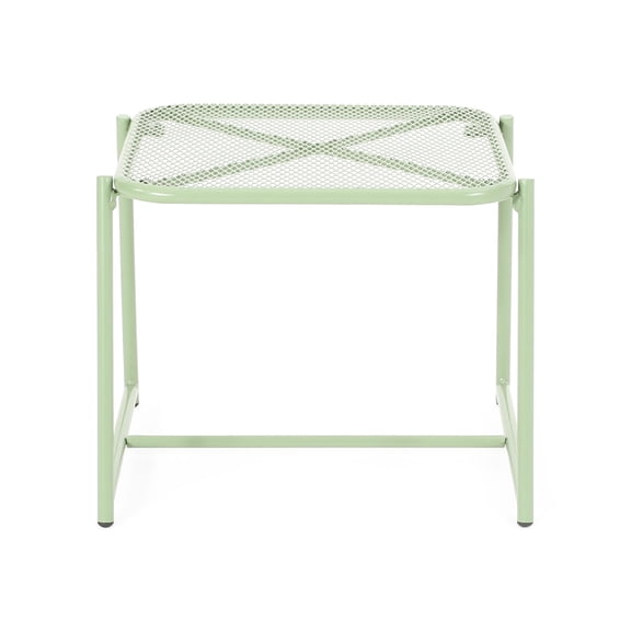 Modern Mesh Motif Side Table / Perfect for Outdoor Relaxation