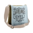 thumbnail image 1 of Modern Messenger Bag, Motivational Lifestyle, Unisex Cross-body, by Ambesonne, 1 of 2