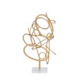 thumbnail image 1 of Modern Metal Acrylic Gold Sculpture, Gold, 1 of 5