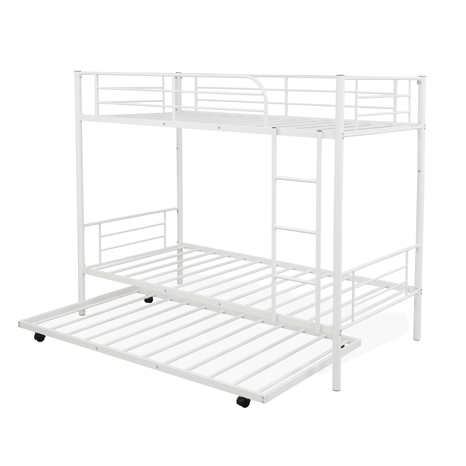 Modern Metal Bunk Bed Can be Divided Into Two Twin Beds, Bunk Bed with