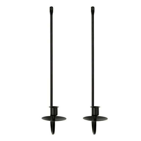 Modern Metal Candle Sconces Wall Decors Set of 2 Elegant Hanging Candlestick