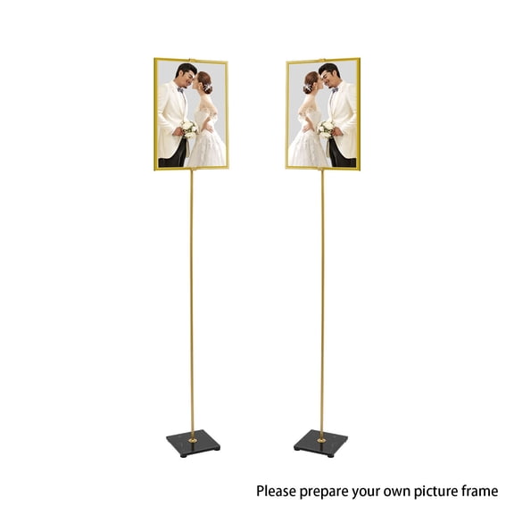 Modern Metal Easel Stand Height Adjustable Bar Store Photo Display Stands Wedding Photo Stand