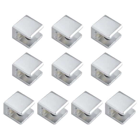 Modern Metal Glass Clips Multipurpose Glass Brackets Multifunction Metal Glass Fixtures for DIY Projects & Retail Displays