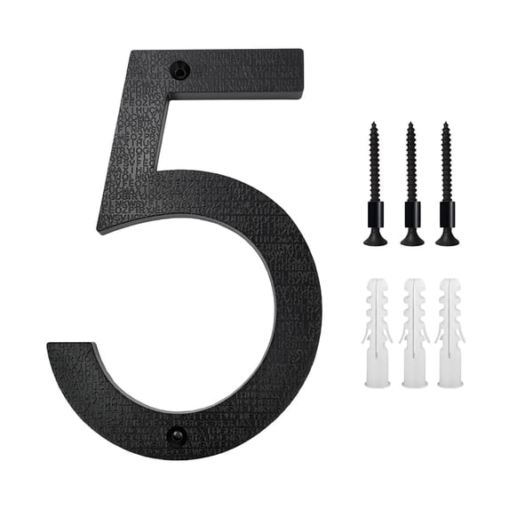 Modern Metal House Numbers for Outside Address Signs, Rustproof Weather Resistant Door Numbers for Home, Apartments, Garages, Mailboxes