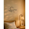 thumbnail image 1 of Modern Metal Iron Wall Art, Abstract Sun Line Wall Decor, Minimalist Artistic Hanging Ornament for Home Bedroom Living Room Indoor Decoration, 1 of 6