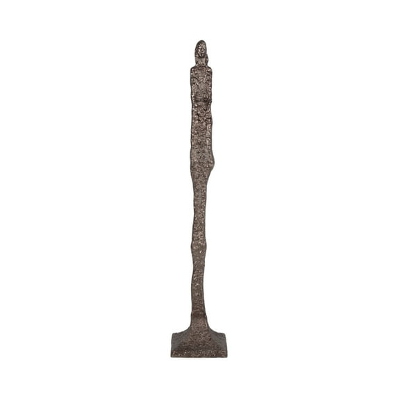 Modern Metal Sculpture - Tall Abstract Aluminum Art with Textured Finish - Contemporary Metallic Accent for Home, Office, Living Room, or Bedroom Decor - 69" Bronze & Copper