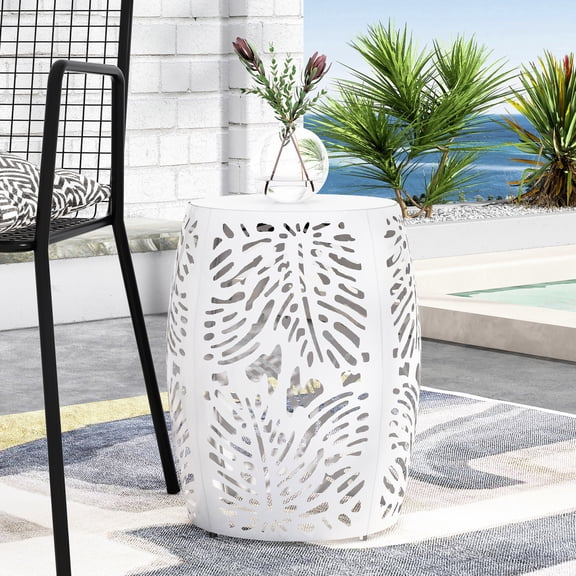 Modern Metal Side Table with Barrel Structure / Add Elegance to Your Home