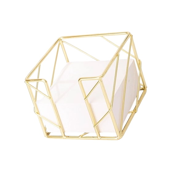 Modern Metal Sticky Note Holder Note Storage Box Featuring Antirust Coating And Large Pen Slot For Neat Desk Arrangement