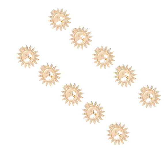 Modern Metal Sun Moons Inspires Napkin Rings Tableware Accessories For Holiday Gatherings Dinner Parties