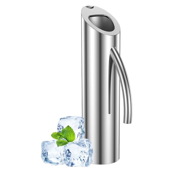Stainless Steel Water Pitcher Silver 2 L 1 Piece Stainless Steel Water Kettle for Home Restaurant Silver Carafe Drink Pitcher with Handle
