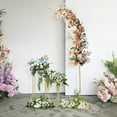 thumbnail image 1 of Modern Metal Wedding Arch Flower Stand Set, 2PCS Rectangular+1PC Arch Ballon Stand Gold, 1 of 9