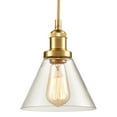 thumbnail image 1 of Modern Mini Pendant Light Brass Glass Pendant Lighting for Kitchen Island Light, 1 of 10