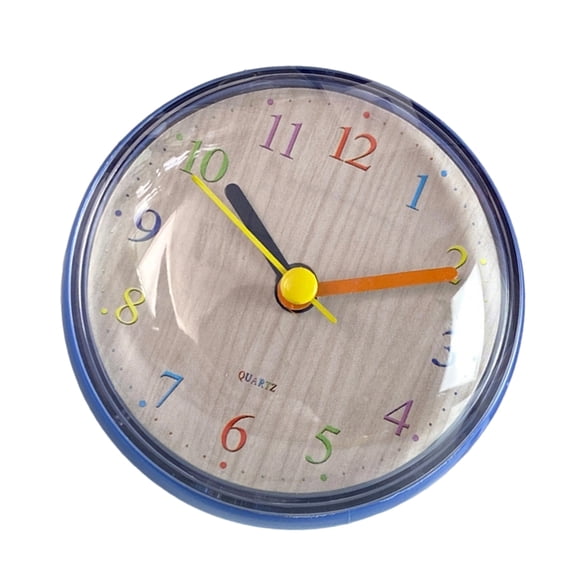 Modern Mini Wall Clock Anti Fog Design High Precisions Accurate Movement Battery Operated For Bathroom Bedroom Classroom