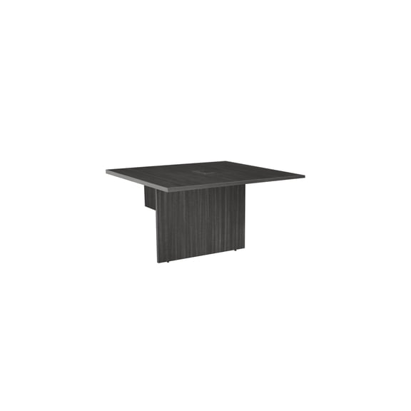 Modern Minimalism 48" Racetrack Extension Table in Ash Grey Adds Modular 4ft Length to Existing Table Built-in Charging Port Scratch Resistant