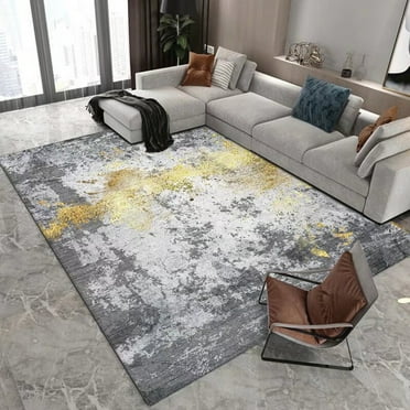 Modern Minimalism Carpet Living Room Large Rug Abstract ration Bedroom Rug Non-slip Washable Coffee