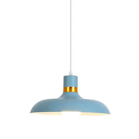 Modern Minimalism Colorful Pendant Light Fixture, Simple Metal Aluminum Pendant Lighting, Retro Farmhouse Pendant Lamp, Pendant Light for Over Dining Room Table Kitchen Island Cafe