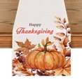thumbnail image 1 of Modern Minimalism Thanksgiving Table Runner, Pumpkin Autumn Leaf Table Throw Tablecloth, Kitchen Dining Living Room Show Wedding Party Decor, 1 of 1