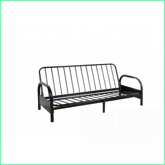 Modern Minimalist Adjustable Metal Sofa Frame  Black | Flared Arms | Metal | Cushion Sold Separately