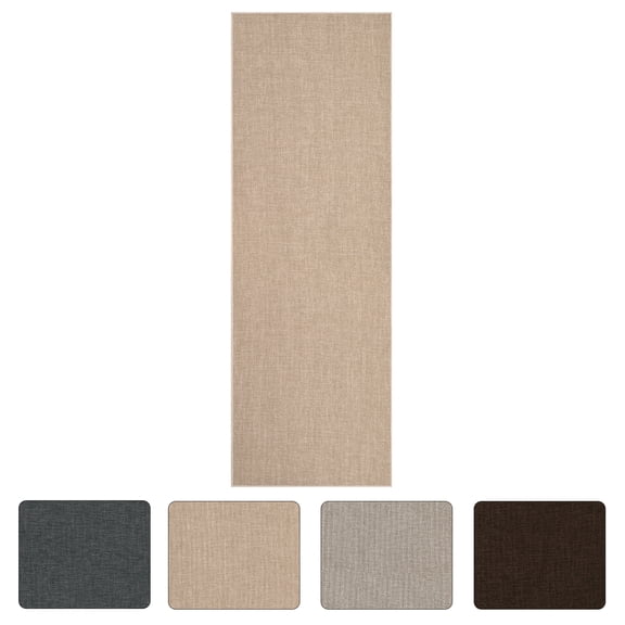Modern Minimalist Area Rug, Washable, Non-Slip Ultra-Thin Non-Shedding Collapsible Taupe Carpet for Living Room