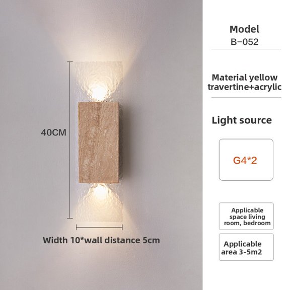 Modern Minimalist Bedroom Wall Sconce, Designer High-End Villa Hallway Corridor Decor Lighting Fixture