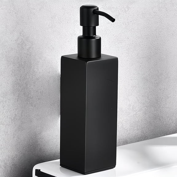 Modern Minimalist Black Refillable Liquid Soap Dispenser - Eco-Friendly Kitchen & Bathroom Essential