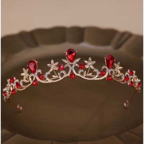 Modern Minimalist Bridal Crown | Elegant Baroque Tiara Hair Accessory for Weddings