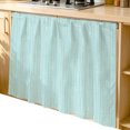 thumbnail image 1 of Modern Minimalist Cabinet Dishwasher Hidden Curtains, Privacy Closet Door Curtain, Boho Solid Color Blue Adhesive Dust Proof Under Sink Skirt for Bathroom Kitchen 35"x35", 1 of 8