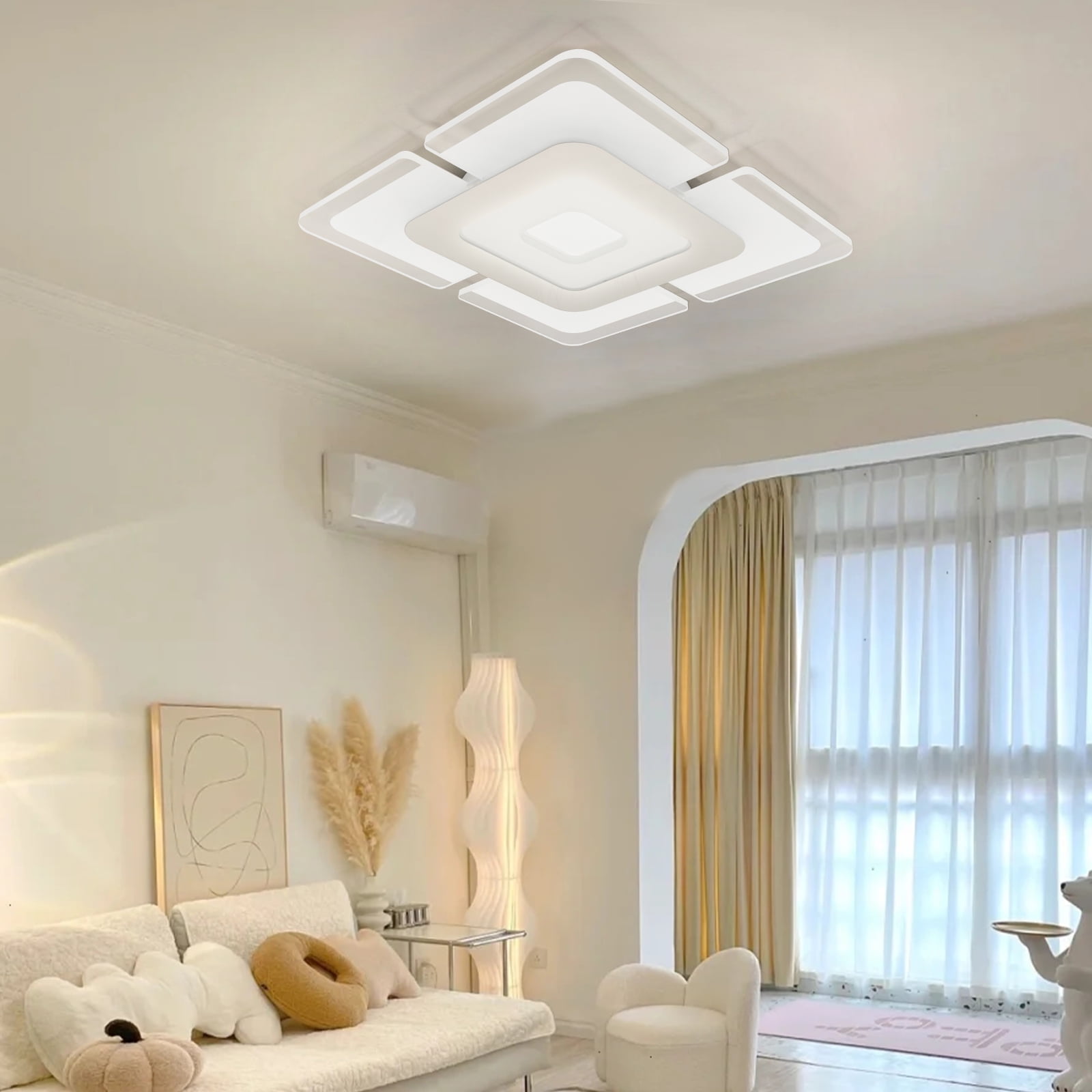 Modern Minimalist Ceiling Light LED Ceiling Light Flush Mount Ceiling Lighting Fixture Metal and Acrylic Material Rust-resistant Age-resistant Not Prone to Yellowing for Kitchen Living Room Bedroom