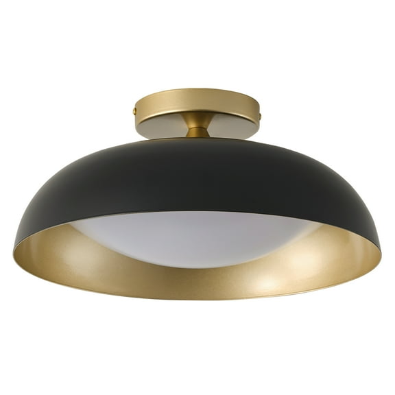 Modern Minimalist Close to Ceiling Lighting, Dome Shade Farmhouse LED Flush Mount Ceiling Light for Bedroom Kitchen Hallway
