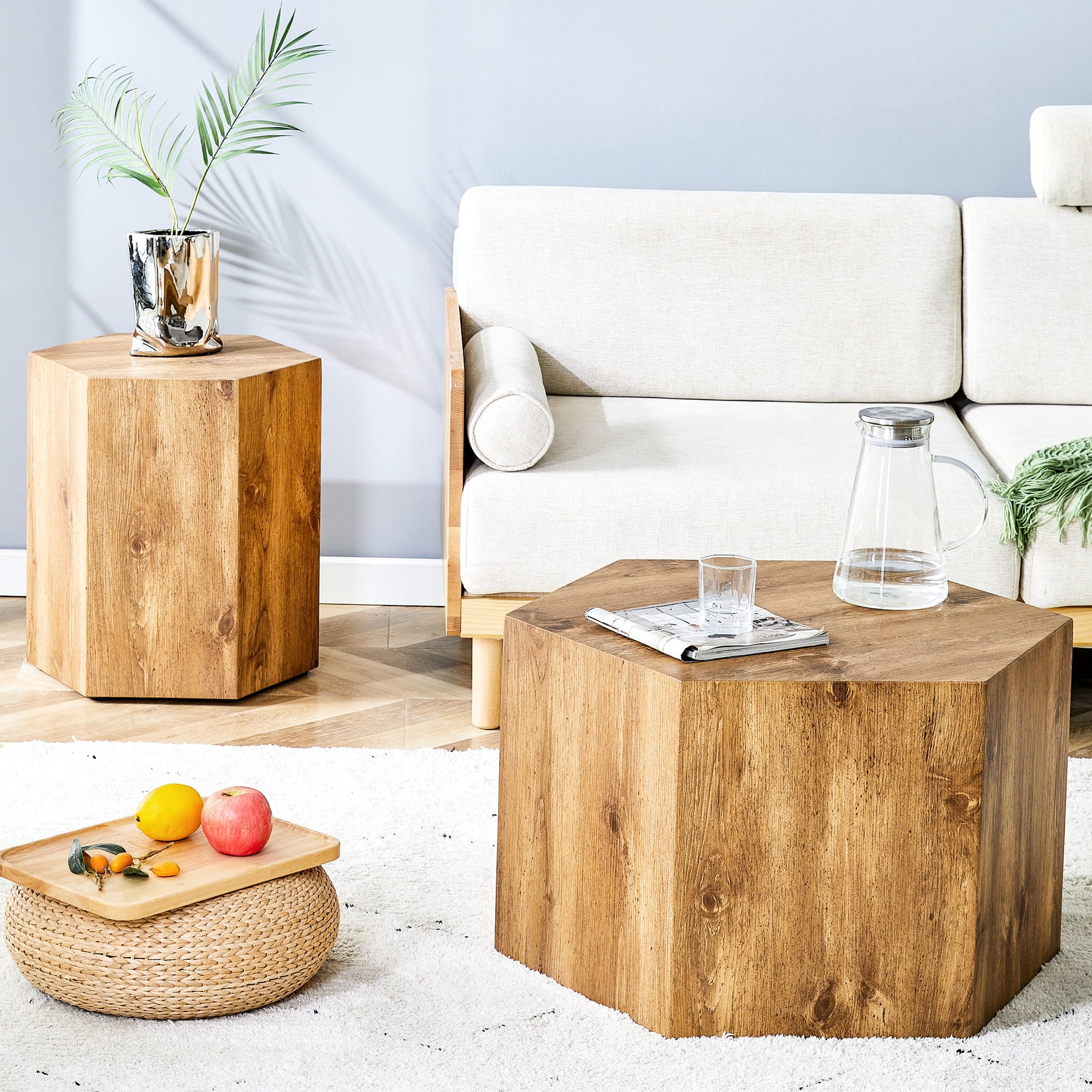 Modern Minimalist Coffee Table Of Two Hexagonal. Material, Quality ...