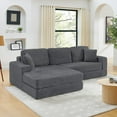 thumbnail image 1 of Modern Minimalist Compressed Sofa Couch|Bed Convertible|Gray, 1 of 11
