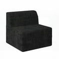 thumbnail image 1 of Modern Minimalist Compressed Sofa with Extra Sleeping Space - Black, 1 of 5