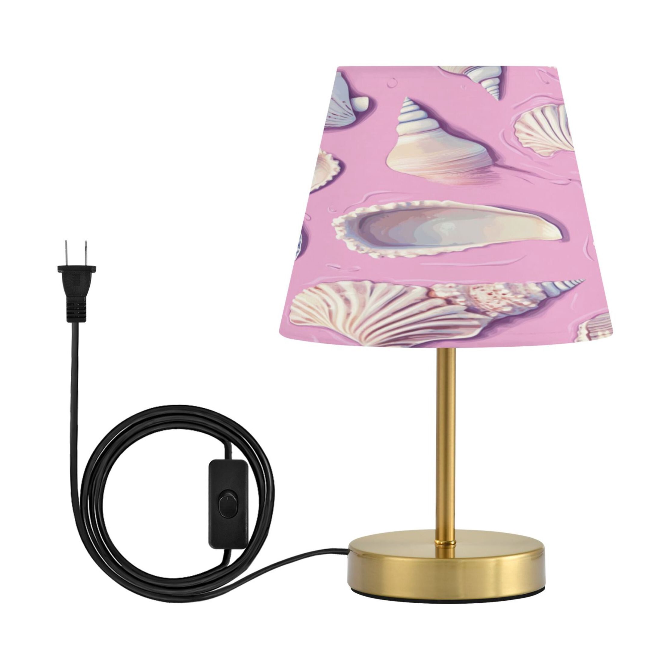 Modern Minimalist Cone Desk Lamp Antique Bronze Base & Linen Shade ...