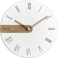 thumbnail image 1 of Modern Minimalist Exposed Wood Silent Wall Clock, 1 of 6