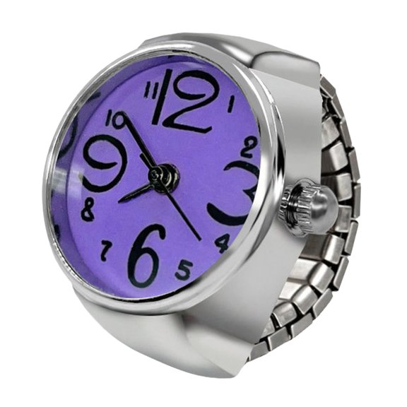 Modern Minimalist Finger Ring Watch Elastic Stretchy Finger Band Ring Watch