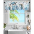thumbnail image 1 of Modern Minimalist Kitchen Valance,Abstract Art Window Valances,Retro Short Curtains Window Treatment Rod Pocket Drapes,Impressionism Valances Curtain for Bedroom 42x12in, 1 of 6