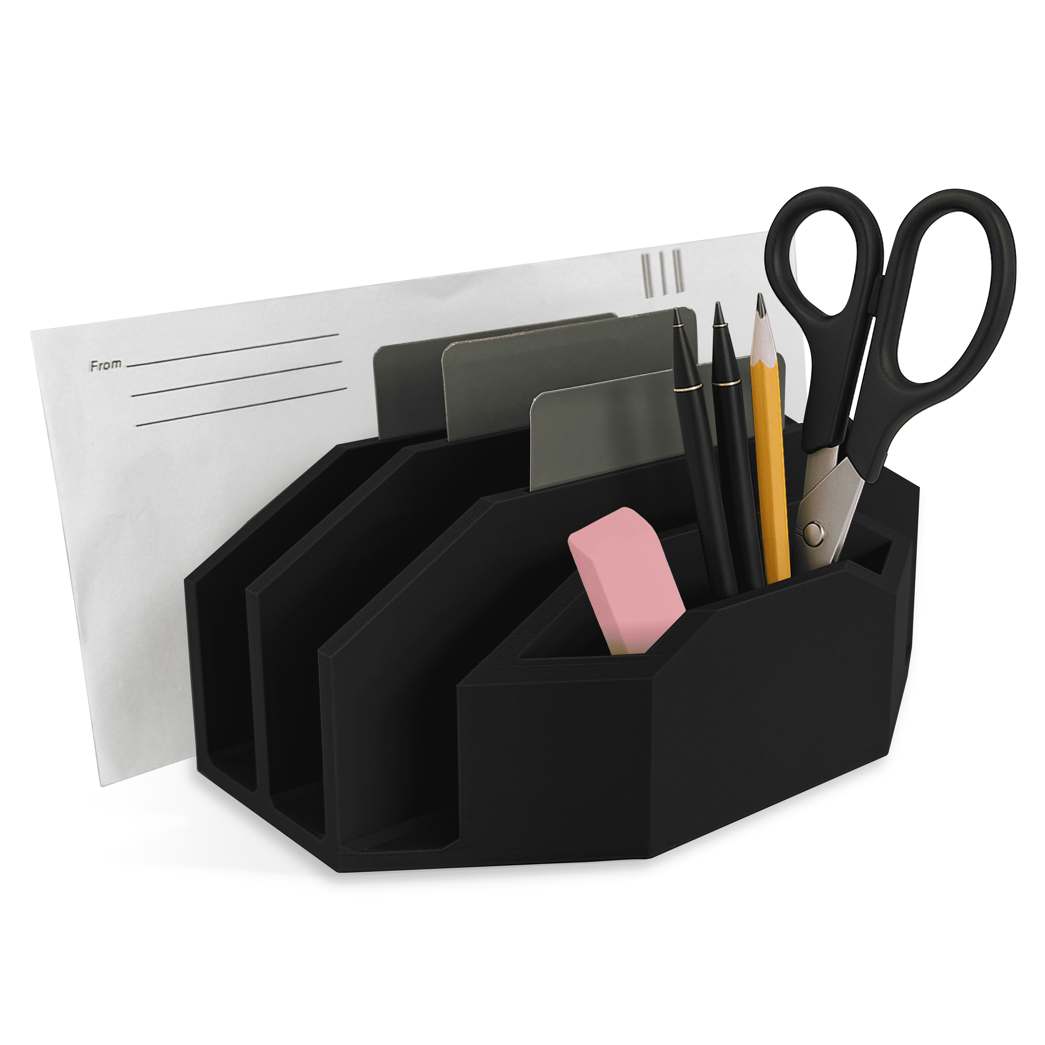 Porta Posta Da Parete O Porta In Metallo Nero | Organizer A Strato Singolo | Design Industriale Minimalista | Goldbearuk