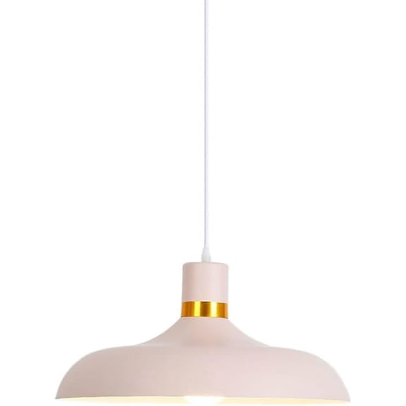 Modern Minimalist Metal Pendant Light for Kitchen Island, Colorful Farmhouse Pendant Lighting for Dining Room, Simple Rustic Pendant Lamp, Retro Industrial Style Pendant Light Fixture