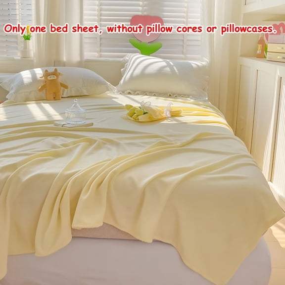 Modern Minimalist Milk Velvet Fitted Sheet - Luxuriously Soft Bedding for All Seasons