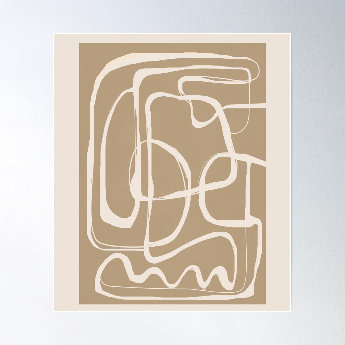 Modern Minimalist One Line Art 2 Poster Wall Art, Modern Wall Decor For ...