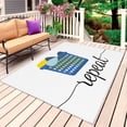 thumbnail image 1 of Modern Minimalist Outdoor Rug 4x6 Ft, Non Slip Washable Area Rug, Blue Laundry Room Basket Patio Rugs Carpet Runner, Large Floor Mat for Indoor/Outdoor Deck Porch Camping, 1 of 8