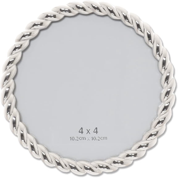 Modern Minimalist Picture Frame 4 Inch, Gold Antique Photo Frames with Glass Front for Tabletop, Home Decor, Art Deco, Photo Gallery, Displays, Gift Ideas (Silver, 4in)