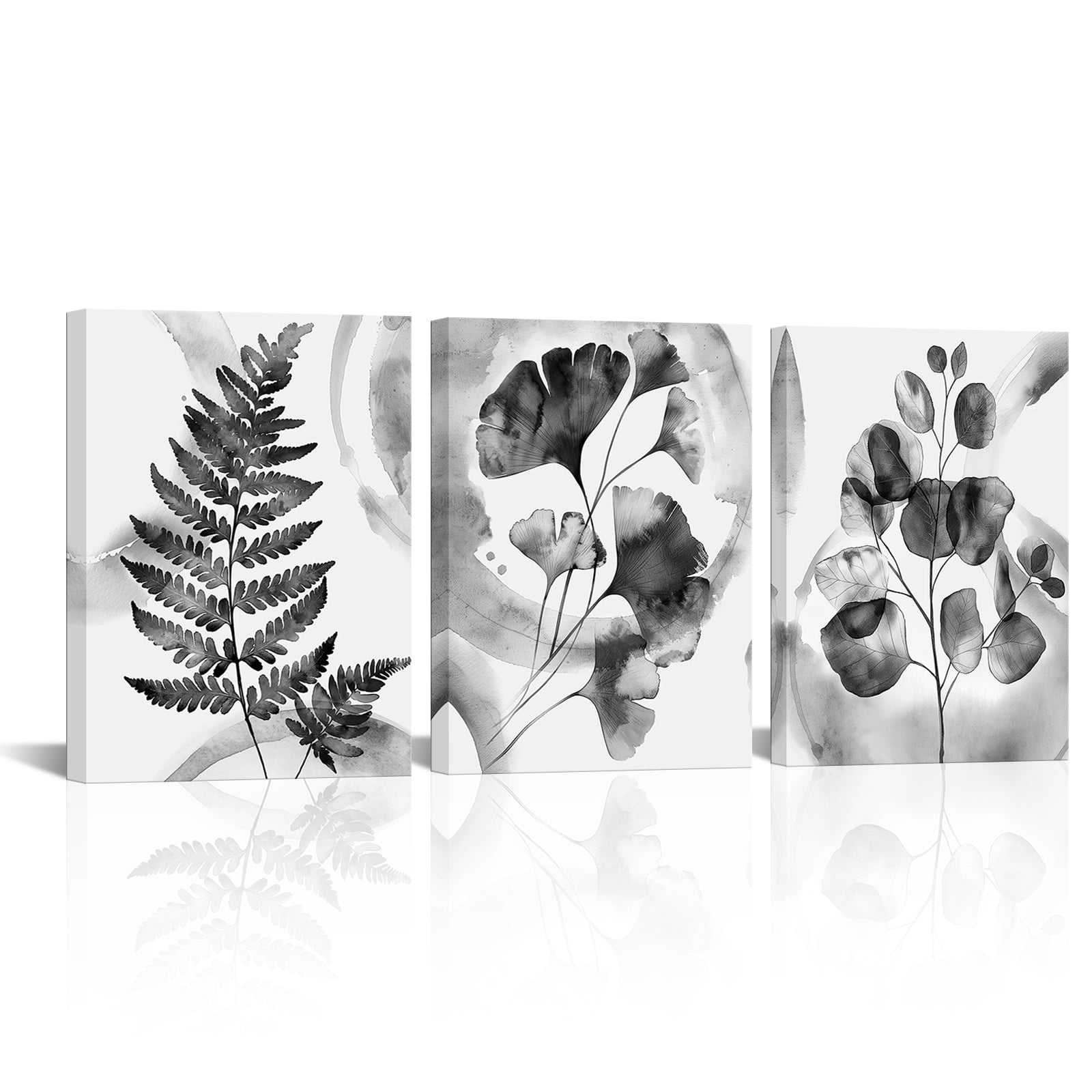 Modern Minimalist Plant Canvas Prints Framed Wall Art Decor Pictures ...