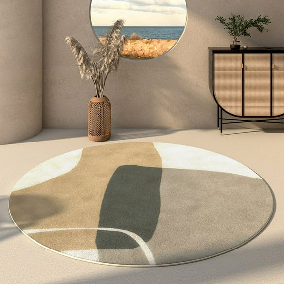 Modern Minimalist Round Carpets for Living Room ration Rugs for Bedroom r Plush Carpet Home Thick and Fluffy Area Rug