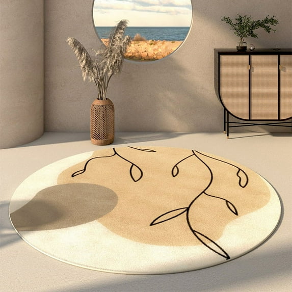 Modern Minimalist Round Carpets for Living Room ration Rugs for Bedroom r Plush Carpet Home Thick and Fluffy Area Rug