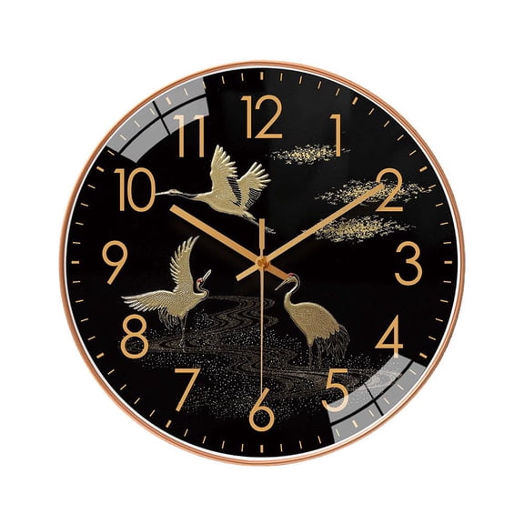 Modern Minimalist Round Wall Clock, 20cm (8-Inch) Silent Quartz Movement, Large Numbers Easy Read for Kitchen, Home, Office, School