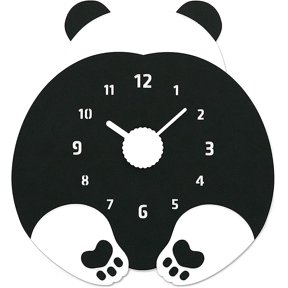 Modern Minimalist Silent Wall Clock Funny Animal Collection (Panda Butt)