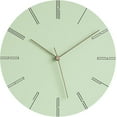 thumbnail image 1 of Modern Minimalist Silent Wall Clock Green Pastel Collection, 1 of 4
