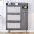thumbnail image 1 of Modern Minimalist Storage Cabinet, Japanese Rattan Shoe Cabinet with 4 Drawers, Suitable for Corridors and Living Rooms, 1 of 9