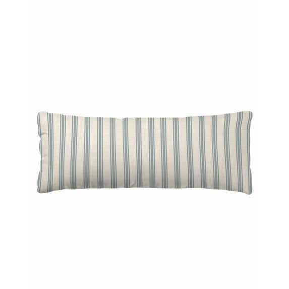 Modern Minimalist Striped Farmhouse Beige Body Pillow Cover, Pillowcase Protectors with Zipper, Breathable Decorative Throw Pillow Case Cover, Pillow Shams for Couch Sofa 20x60Inch